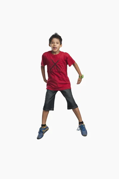 Boy jumping — Stock Photo, Image