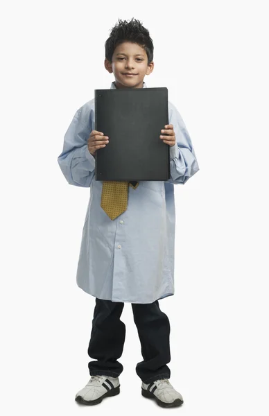 Boy dressed as a businessman — Stock Photo, Image