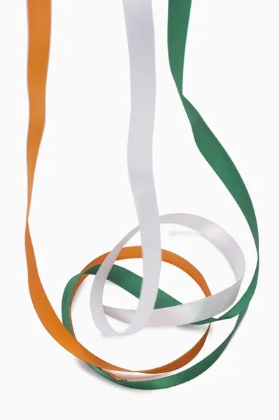 Ленты, представляющие цвета индийского флага — стоковое фото