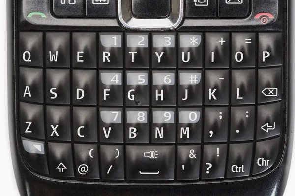 Teclado de um telefone celular — Fotografia de Stock