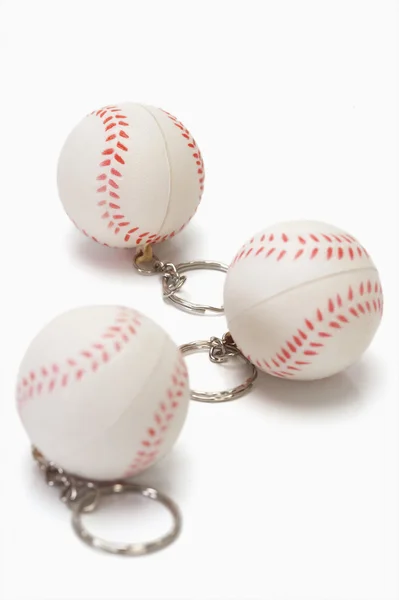 Llaveros en forma de béisbol — Foto de Stock