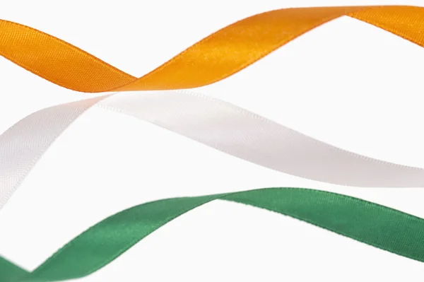 Bänder, die indische Flaggenfarben repräsentieren — Stockfoto