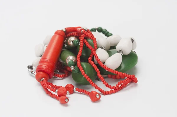 Tricolor necklaces — Stock Photo, Image