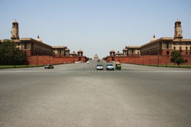 yolda rashtrapati bhawan taşıma arabaları