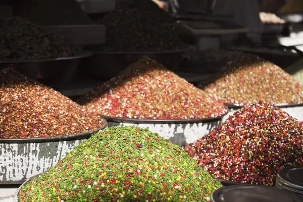 Snacks at a market stall — Stock Photo, Image