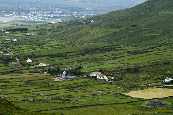 High angle view of farmhouses — Stock Photo, Image