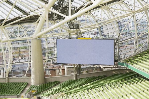 Scoreboard at a rugby stadium — Stock Photo, Image