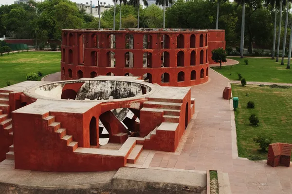 Historische Sternwarte, jantar mantar — Stockfoto