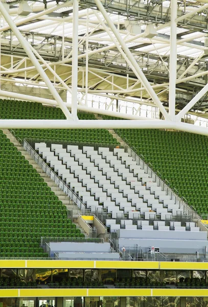 Empty rugby stadium, Aviva Stadium — Stock Photo, Image