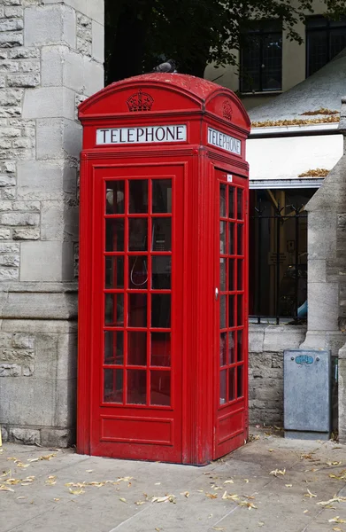 Telephone booth on a street — Stock Photo, Image