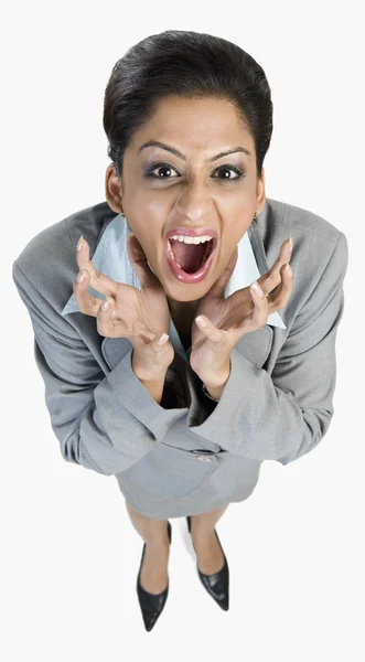 Mujer de negocios mirando enojado —  Fotos de Stock
