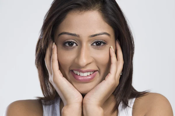 Woman smiling — Stock Photo, Image