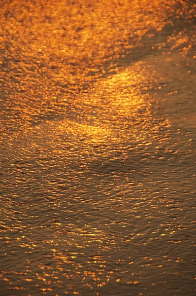 Солнечный свет отражается на поверхности воды — стоковое фото