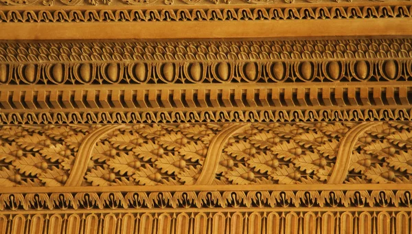 Details van houtsnijwerk in musee du louvre — Stockfoto