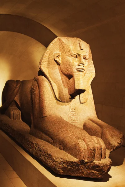 Sphinx statue in Musee du Louvre — Stock Photo, Image