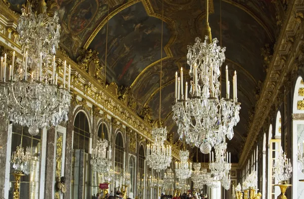 Salão dos Espelhos, Château de Versalhes — Fotografia de Stock