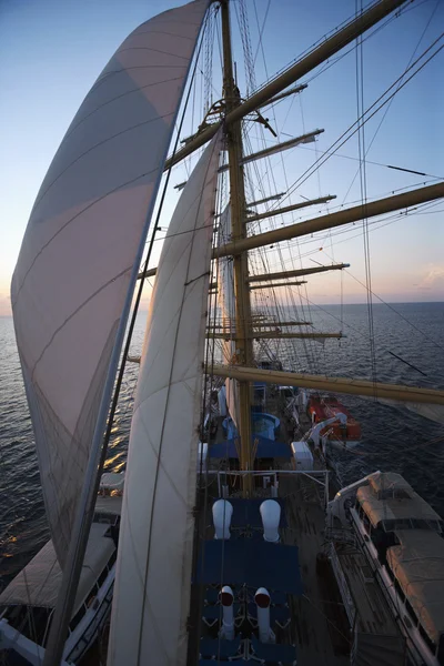 Clipper barco en el mar — Foto de Stock