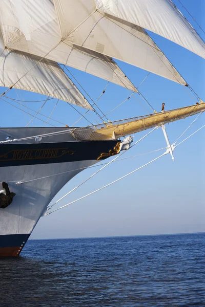 Clipper ship in the sea — Stock Photo, Image