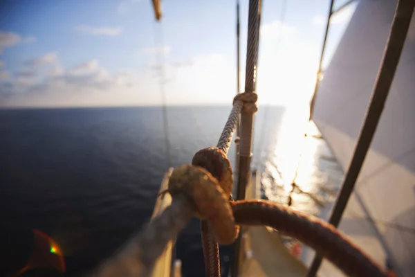 Clipper fartyg i havet — Stockfoto