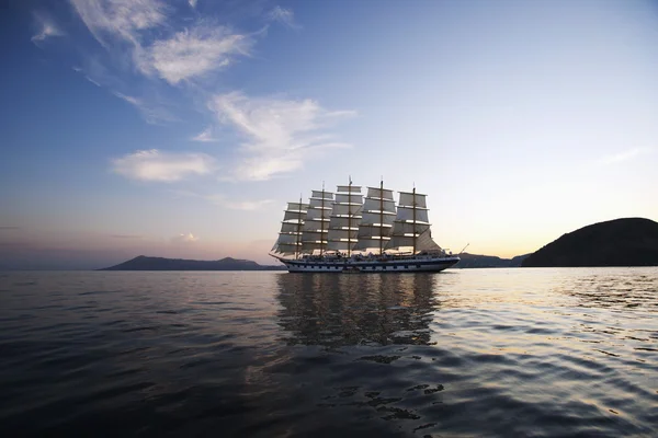 Clipper barco en el mar , — Foto de Stock