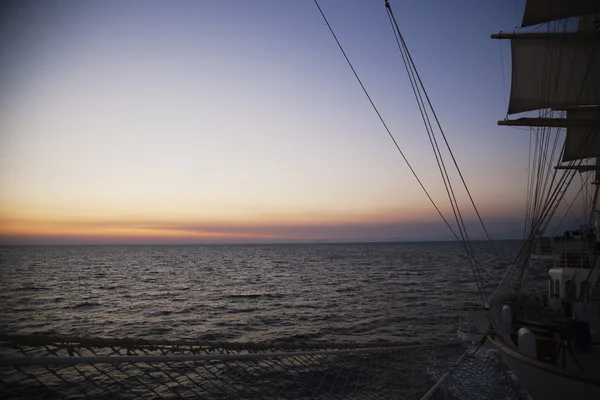 Clipper barco en el mar — Foto de Stock