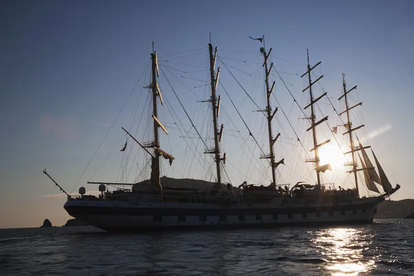 Clipper ship in a sea — Stock Photo, Image