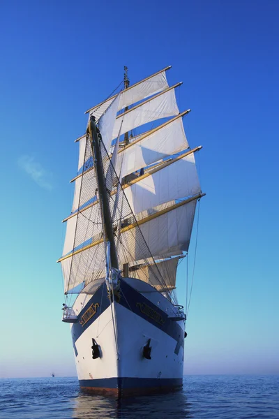 Clipper ship in the sea, Stock Image