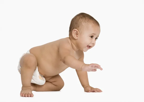 Baby boy crawling — Stock Photo, Image