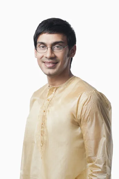 Bengálský muž s úsměvem — Stock fotografie
