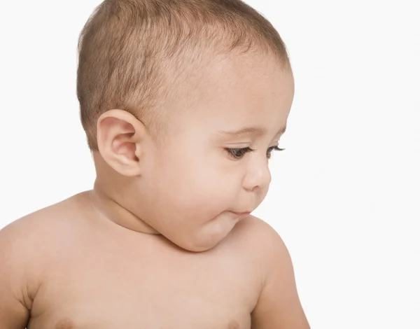 Baby boy thinking — Stock Photo, Image