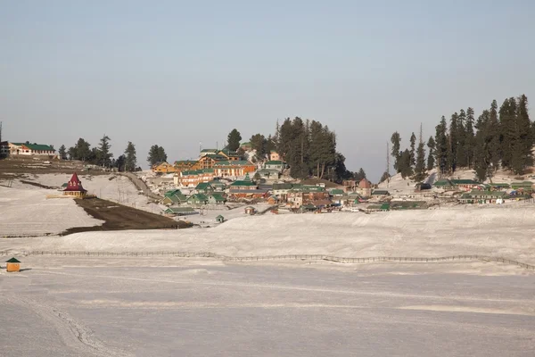 Neve paisagem coberta — Fotografia de Stock