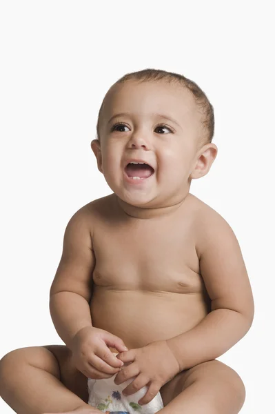 Baby boy smiling — Stock Photo, Image