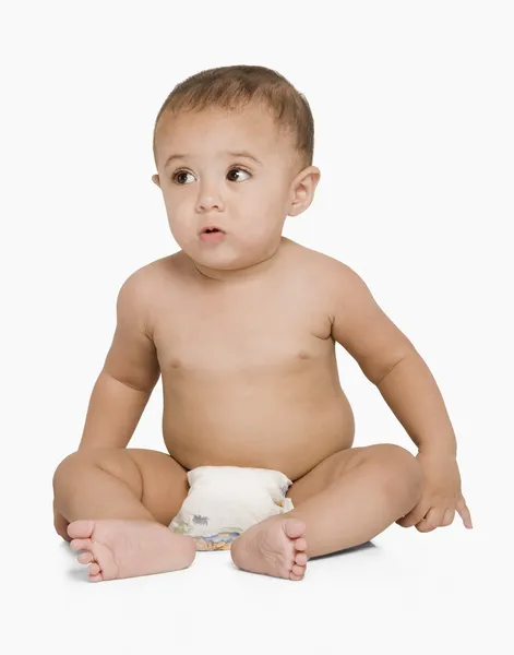 Baby boy thinking — Stock Photo, Image