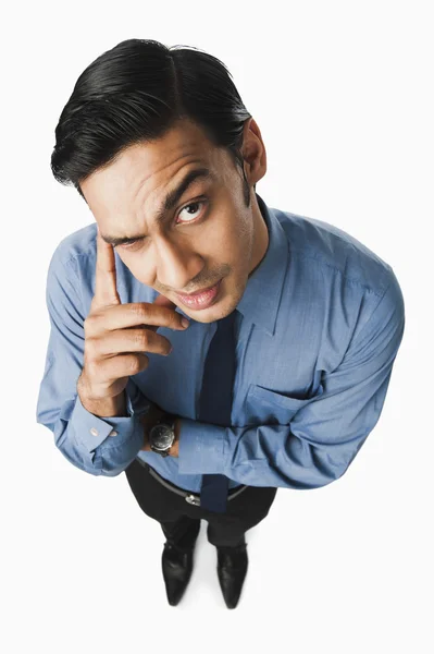 Bengali businessman thinking — Stock Photo, Image