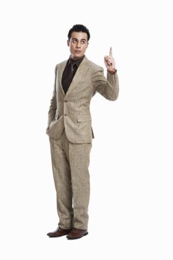 işaret eden işadamı