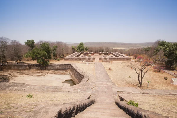 Buddhistický klášter na sanchi — Stock fotografie