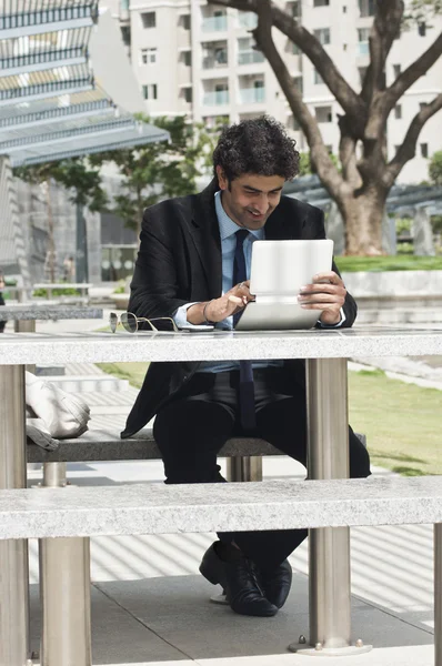 Businessman using a digital Tablet — Stock Photo, Image