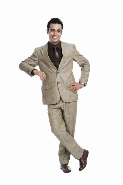 Businessman smiling — Stock Photo, Image