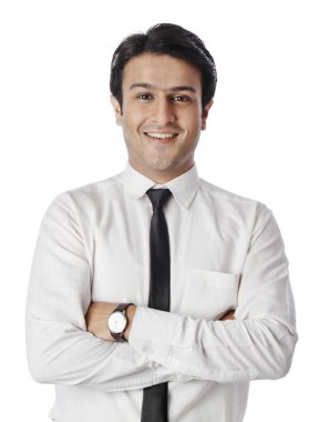 gülümseyen iş adamı