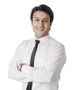 gülümseyen iş adamı