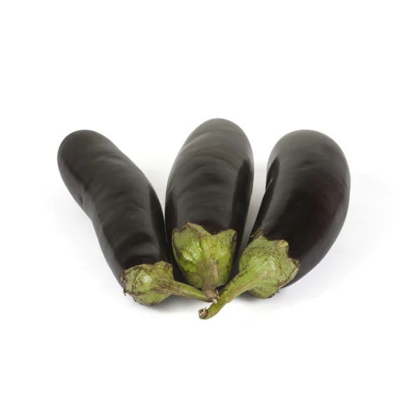 Three eggplants — Stock Photo, Image