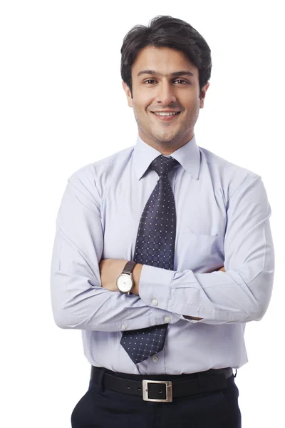 Businessman smiling — Stock Photo, Image