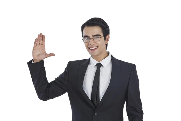 Businessman gesturing — Stock Photo, Image