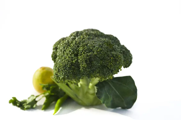 Broccoli with lemon — Stock Photo, Image