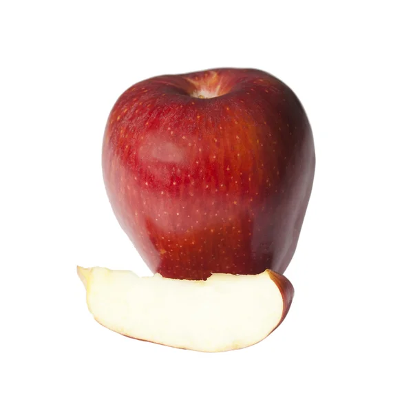 Red apple with slice — Stock Photo, Image