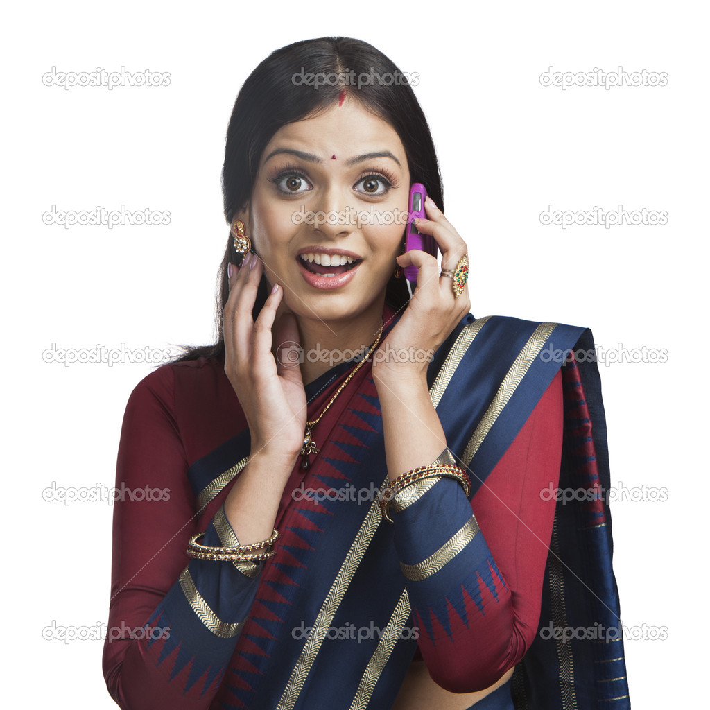 Woman talking on a cell phone