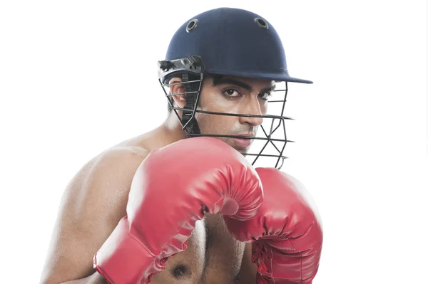 Boxer praktikování boxu — Stock fotografie