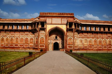 Tourists at Agra Fort, Agra clipart