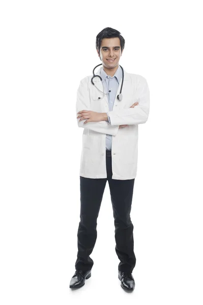 Mužské doktor s úsměvem — Stock fotografie