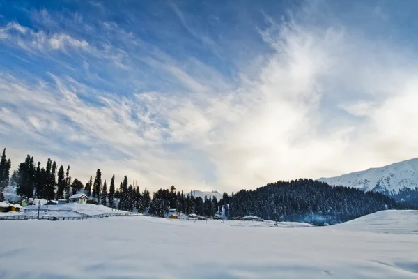 Paesaggio con montagna, Kashmir — Foto Stock